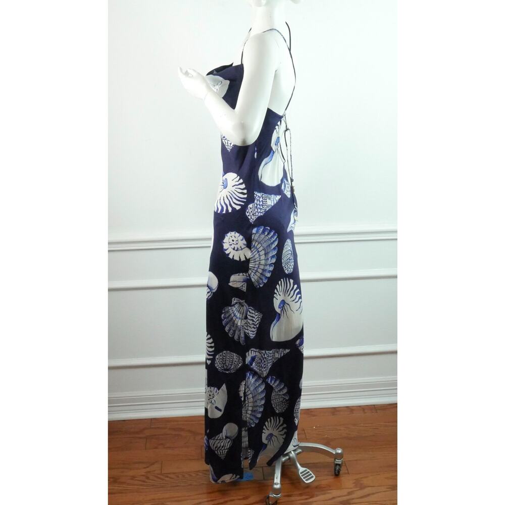 Carolina K Felicity Seashell Satin Maxi Slipdress Size Small NWT Resort Luxury - Picture 12 of 14